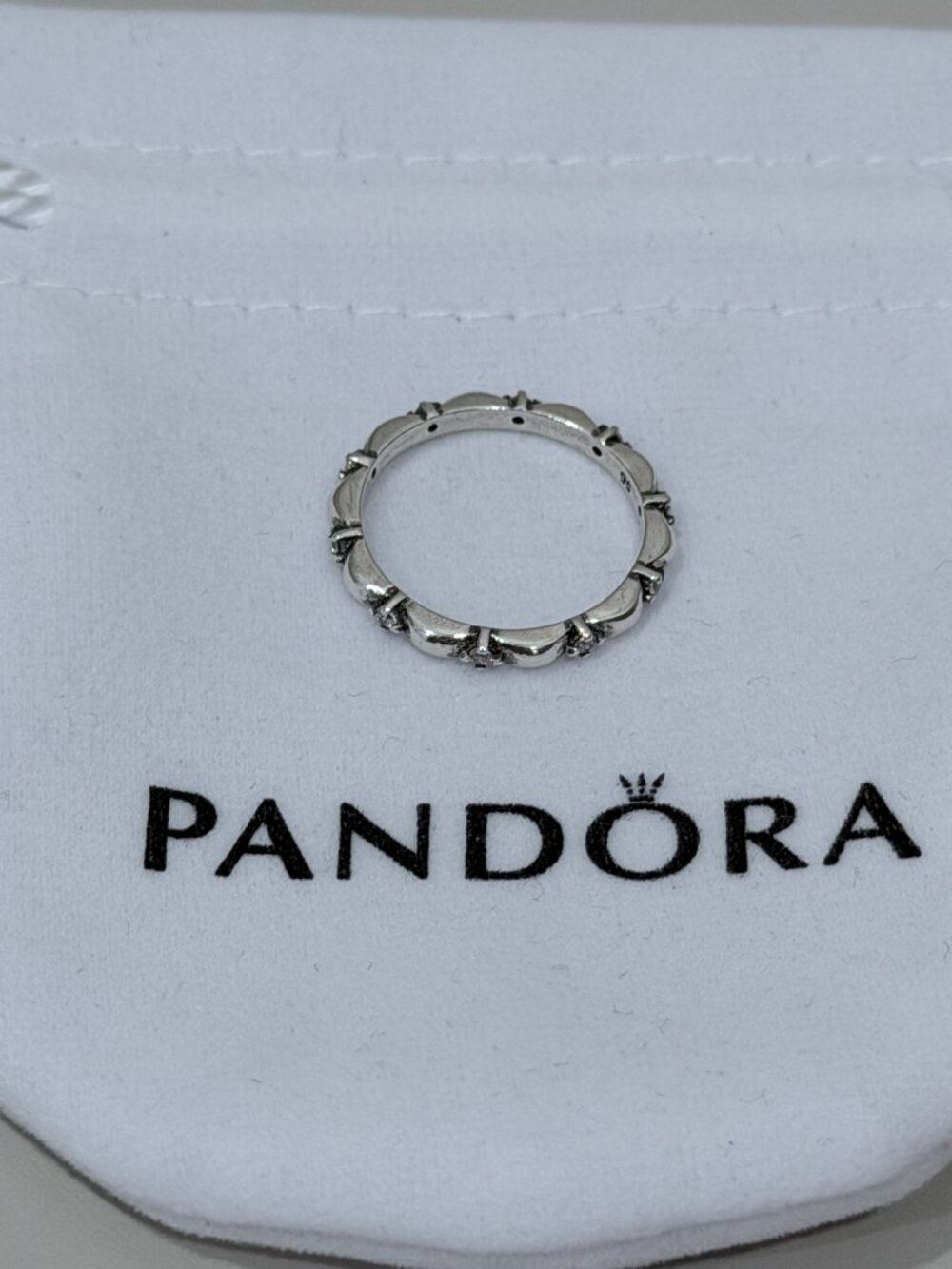 Pandora Sterling Silver Floral Stackable